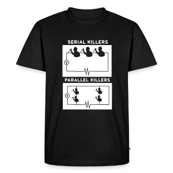 Circuit ludique pour électriciens et ingénieurs - T-shirt Premium bio Homme - noir - Devant - Nico (187cm)