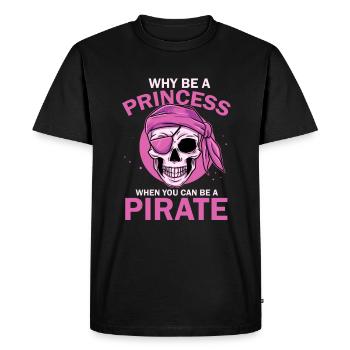 Un dicton de pirate effronté pour les femmes fortes - T-shirt Premium bio Homme - noir - Devant - Nico (187cm)