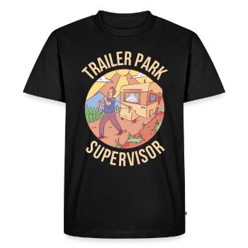 Trailer Park Supervisor Motorhome Gift - Men's Premium Organic T-Shirt - black - Front - Nico (187cm)