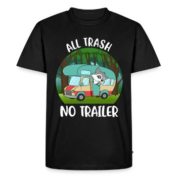 Toutes les ordures Pas de remorque Cadeau de camping-car - T-shirt Premium bio Homme - noir - Devant - Nico (187cm)