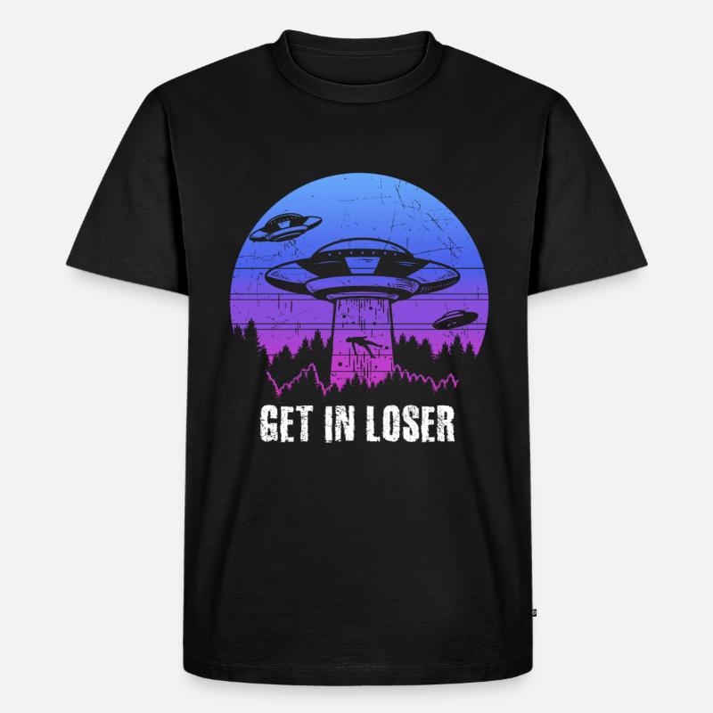 Get in Loser - Männer Premium Bio T-Shirt - Schwarz