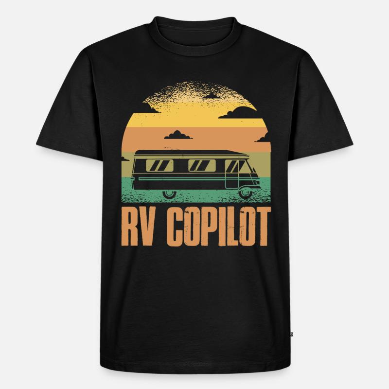 RV Copilot Wohnmobil Geschenk - Männer Premium Bio T-Shirt - Schwarz
