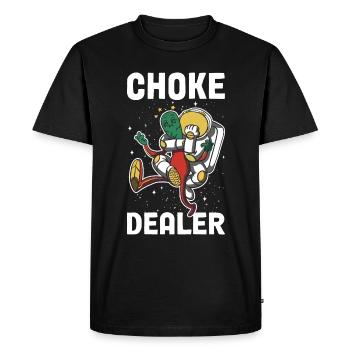 Choke Dealer Jiu Jitsu Cadeau - T-shirt Premium bio Homme - noir - Devant - Nico (187cm)