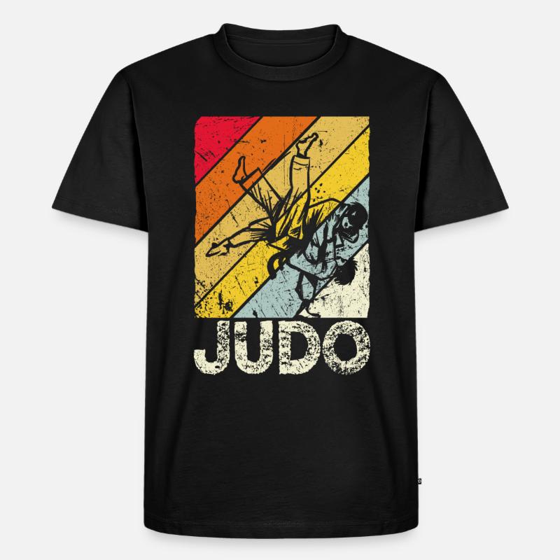 Judo Judoka - Männer Premium Bio T-Shirt - Schwarz