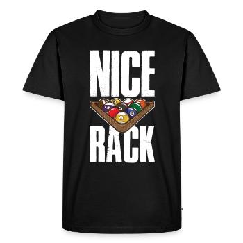 Nice Rack Pool Billiard Gift - Men's Premium Organic T-Shirt - black - Front - Nico (187cm)