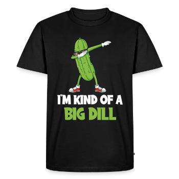 In the Child Of A Big Dill Cucumber Gift - Men's Premium Organic T-Shirt - black - Front - Nico (187cm)