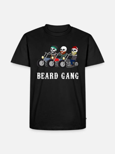 Beard Gang Beard Gift - Men's Premium Organic T-Shirt - black