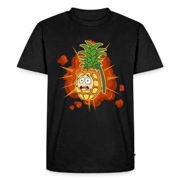 Pineapple Grenade Pineapple Gift - Men's Premium Organic T-Shirt - black - Front - Nico (187cm)