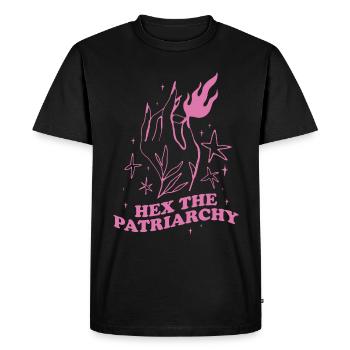 Hex The Patriarchy Feminism Gift - Men's Premium Organic T-Shirt - black - Front - Nico (187cm)
