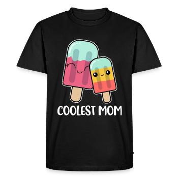 Coolest Mom Popsicle Ice Cream Gift - Men's Premium Organic T-Shirt - black - Front - Nico (187cm)