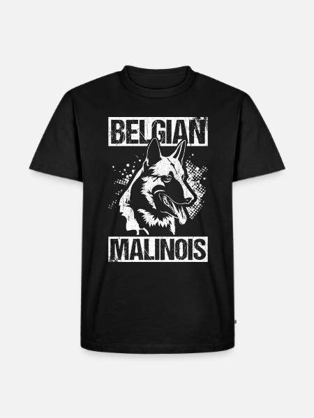 Belgian Malinois Hunde - Männer Premium Bio T-Shirt - Schwarz