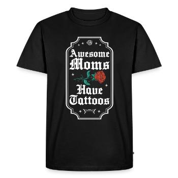Awesome Moms Have Tattoos Tattoo Gift - Men's Premium Organic T-Shirt - black - Front - Nico (187cm)