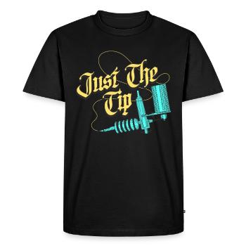 Just The Tip Tattoo Gift - Men's Premium Organic T-Shirt - black - Front - Nico (187cm)
