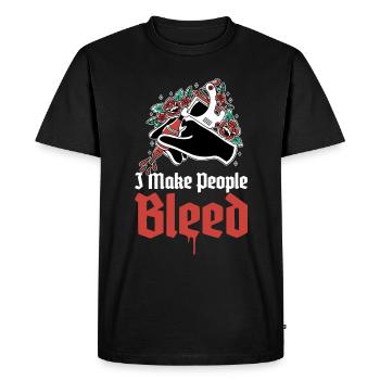 I Make People Bleed Tattoo Gift - Men's Premium Organic T-Shirt - black - Front - Nico (187cm)