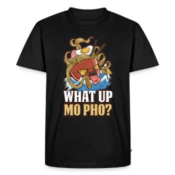 Qu’est-ce que Up Pho Pho Cadeau - T-shirt Premium bio Homme - noir - Devant - Nico (187cm)