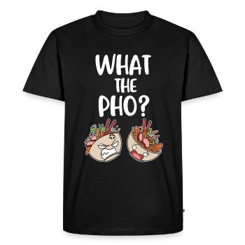 Qu’est-ce que le cadeau Pho Pho - T-shirt Premium bio Homme - noir - Devant - Nico (187cm)