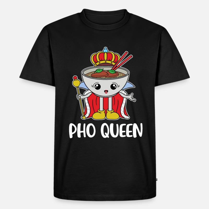 Pho Queen Pho Geschenk - Männer Premium Bio T-Shirt - Schwarz