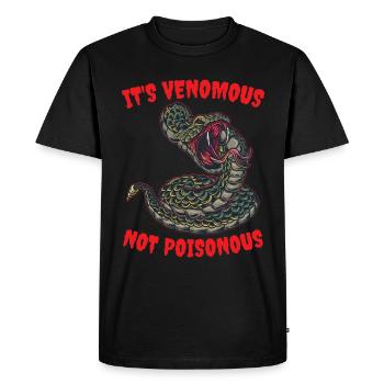 Son cadeau venimeux et non venimeux pour les serpents - T-shirt Premium bio Homme - noir - Devant - Nico (187cm)
