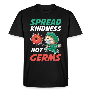 Répandre la gentillesse Cadeau d’infirmière - T-shirt Premium bio Homme - noir - Devant - Nico (187cm)