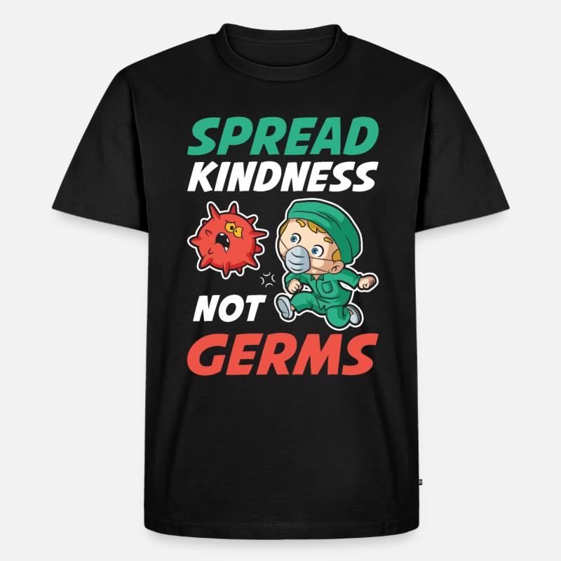Spread Kindness Krankenschwester Geschenk - Männer Premium Bio T-Shirt - Schwarz