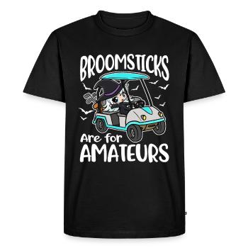 Les balais sont pour les amateurs de golf cadeau - T-shirt Premium bio Homme - noir - Devant - Nico (187cm)