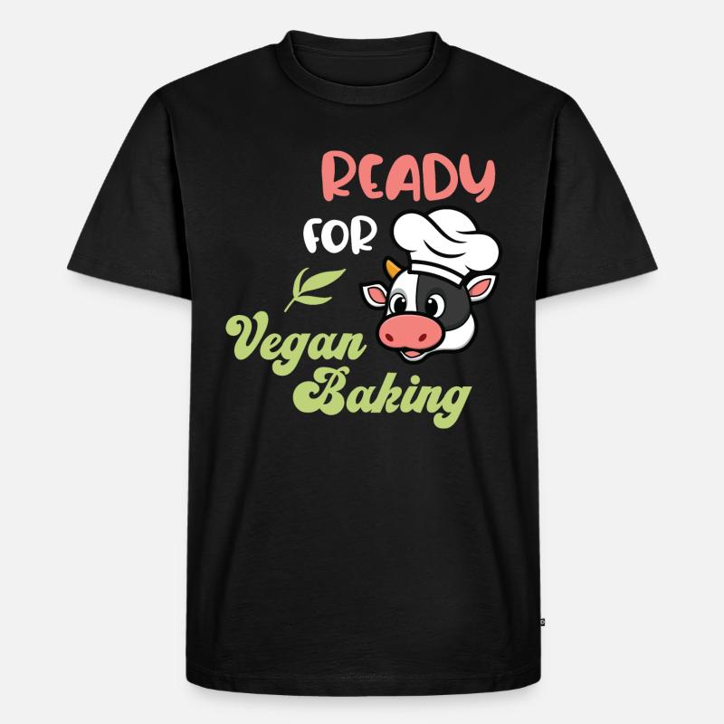 Ready for Vegan Baking - Männer Premium Bio T-Shirt - Schwarz