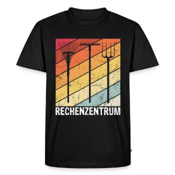 Rechenzentrum Gärtner Retro Garten Gießkanne Garte - Männer Premium Bio T-Shirt - Schwarz - Vorne - Nico (187cm)