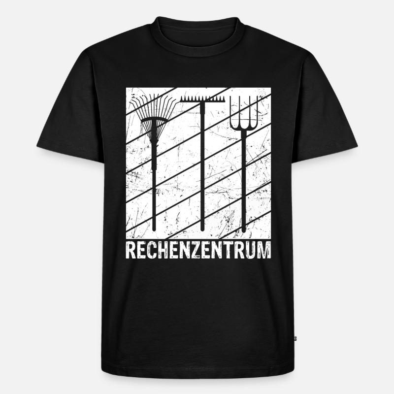 Rechenzentrum - Männer Premium Bio T-Shirt - Schwarz