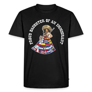 Cadeau du Mois du patrimoine hispanique des immigrants - T-shirt Premium bio Homme - noir - Devant - Nico (187cm)