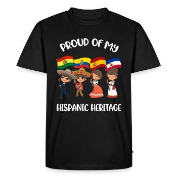 Hispanic Month of Hispanic Heritage Gift - Men's Premium Organic T-Shirt - black - Front - Nico (187cm)