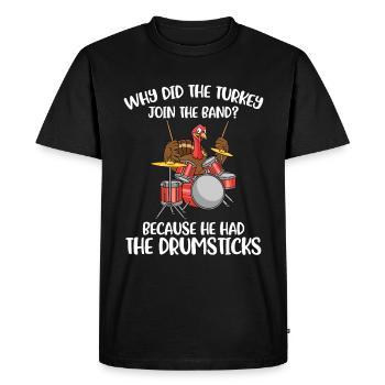 La Turquie avait le cadeau de Thanksgiving Drumsticks - T-shirt Premium bio Homme - noir - Devant - Nico (187cm)
