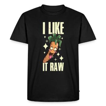 I Like It Carrot Gift - Men's Premium Organic T-Shirt - black - Front - Nico (187cm)
