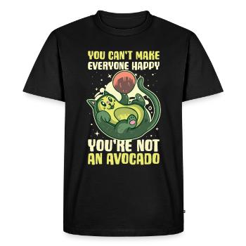 Youre Not An Avocado Avocado Gift - Men's Premium Organic T-Shirt - black - Front - Nico (187cm)