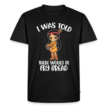 Frybread Amérindien Cadeau - T-shirt Premium bio Homme - noir - Devant - Nico (187cm)