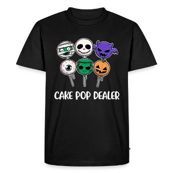 Cake Pop Dealer Cake Cadeau - T-shirt Premium bio Homme - noir - Devant - Nico (187cm)