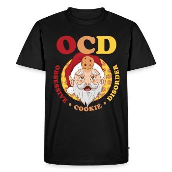 TOC obsessionnel Cookie Disorder Cookie Gift - T-shirt Premium bio Homme - noir - Devant - Nico (187cm)