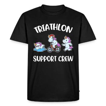 Triathlon Support Crew Triathlon Gift - Men's Premium Organic T-Shirt - black - Front - Nico (187cm)