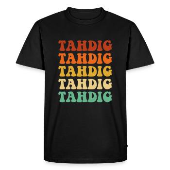 Tahdig, persan foodiranian - T-shirt Premium bio Homme - noir - Devant - Nico (187cm)