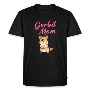 Gerbille maman, gerbille - T-shirt Premium bio Homme - noir - Devant - Nico (187cm)