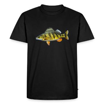 Yellow Perch - Men's Premium Organic T-Shirt - black - Front - Nico (187cm)