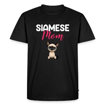 Chat siamois - T-shirt Premium bio Homme - noir - Devant - Nico (187cm)