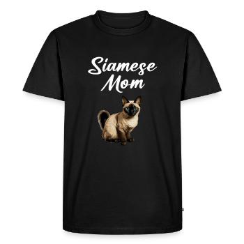 Chat siamois - T-shirt Premium bio Homme - noir - Devant - Nico (187cm)