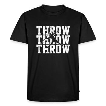 Javelin throwing - Men's Premium Organic T-Shirt - black - Front - Nico (187cm)