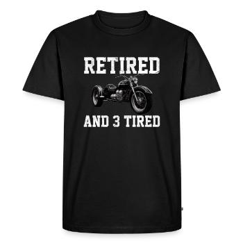 Motortrike Three Wheeled Motorcycle Triker - Men's Premium Organic T-Shirt - black - Front - Nico (187cm)