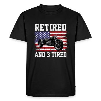 Motortrike Three Wheeled Motorcycle Triker - Men's Premium Organic T-Shirt - black - Front - Nico (187cm)