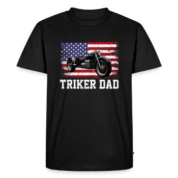 Motortrike Three Wheeled Motorcycle Triker - Men's Premium Organic T-Shirt - black - Front - Nico (187cm)