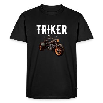 Motortrike Three Wheeled Motorcycle Triker - Men's Premium Organic T-Shirt - black - Front - Nico (187cm)