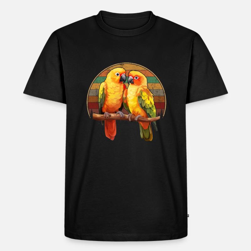 Sun Conure, parrot Conure - Männer Premium Bio T-Shirt - Schwarz