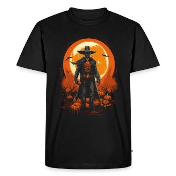 Halloween Cowboy Aventure Scary Far West - T-shirt Premium bio Homme - noir - Devant - Nico (187cm)