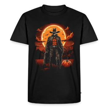 Halloween Cowboy Aventure Scary Far West - T-shirt Premium bio Homme - noir - Devant - Nico (187cm)